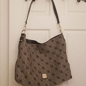 Dooney & Bourke Vintage Signature Quilt Hobo Tote